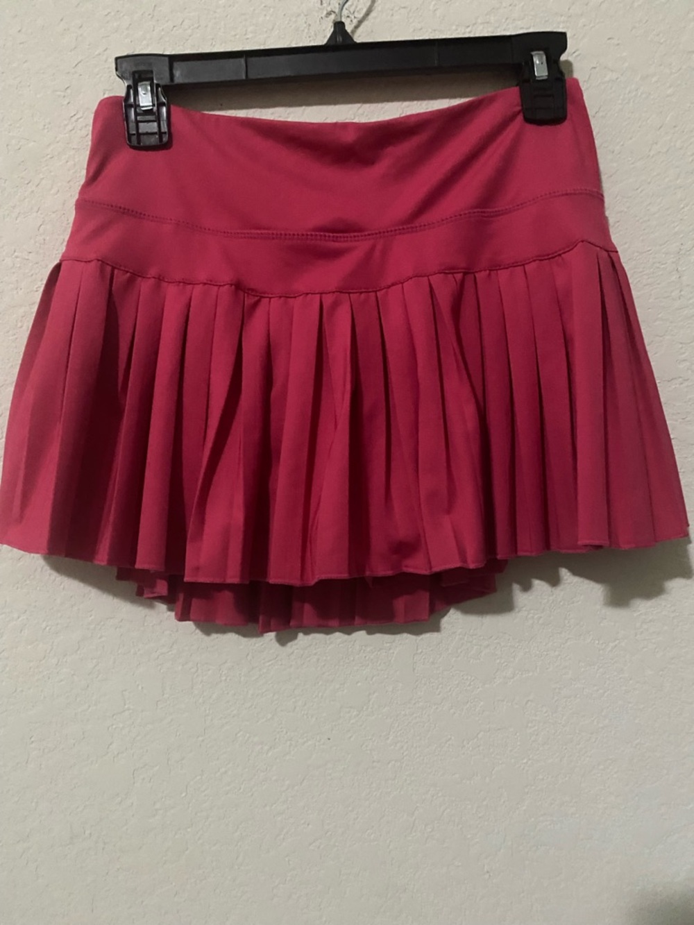 Gold Hinge Pink Pleated Tennis Pickleball Golf Attached Shorts Mini Skirt S - Picture 2 of 12
